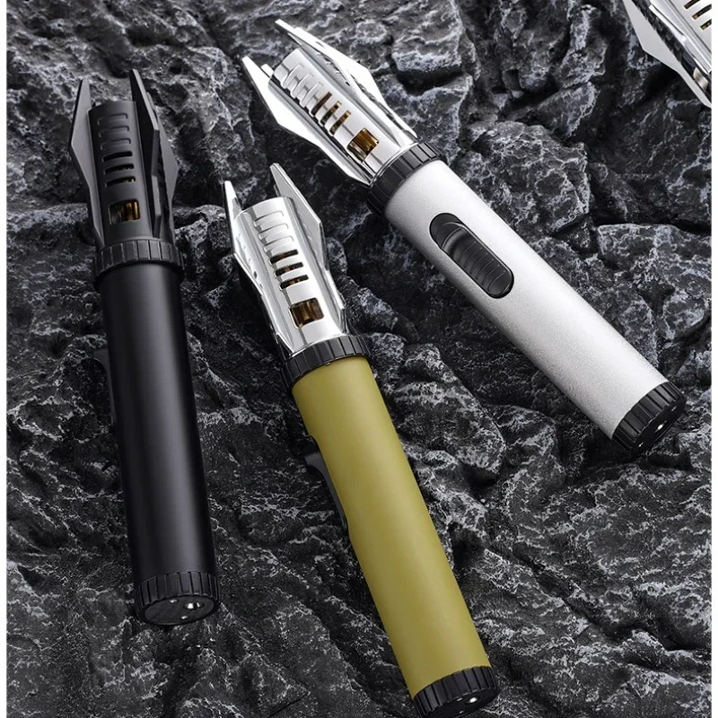 High Temperature Jet Windproof Lighter 1300℃ Cool Lightsaber Igniter Outdoor Barbecue Kitchen Lighter Gadgets For Men