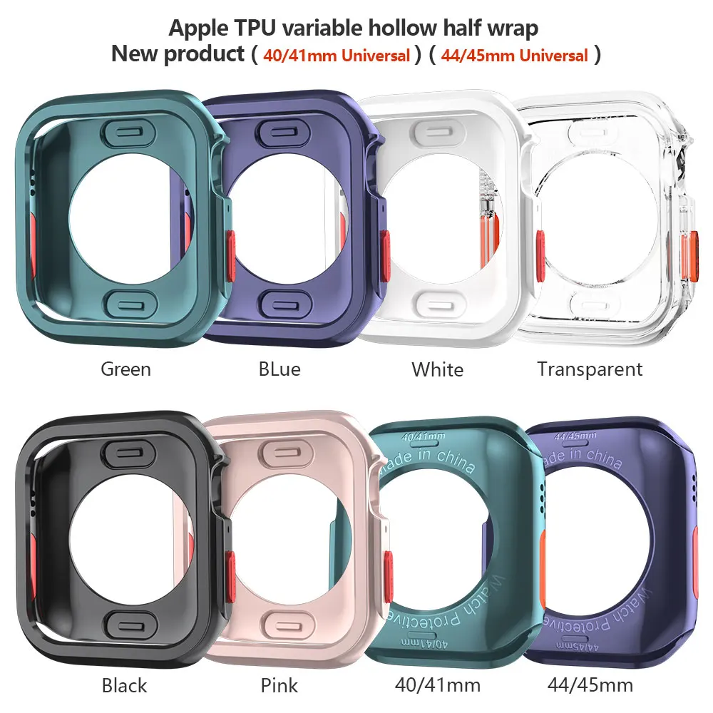  ġ TPU ȣ Ŀ,    ̽, iWatch ø 9, 8, 7, 6, 5, SE 4, Ʈ , 44mm, 45mm, 40mm, 44mm