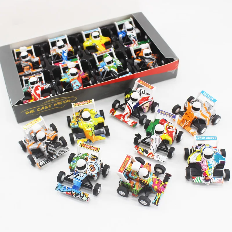 

Hot Wheels 8pcs/set Mini Alloy Toys Metal Graffiti Rebound Racing Alloy Car Model Die-Cast Toy Cars Kids Gift Box