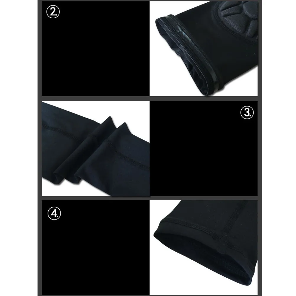 1Pcs 스포츠 팔 슬리브 블랙 Xl 긴 팔꿈치 보호대 사이클링 러닝 농구 야외 스포츠 팔 슬리브 용 충돌 방지