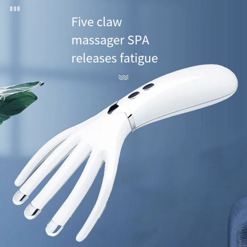 

Rechargeable Mini Massager Multifunctional Heating Massage Instrument Head Electric Portable Massage Comb Vibration Masajeador