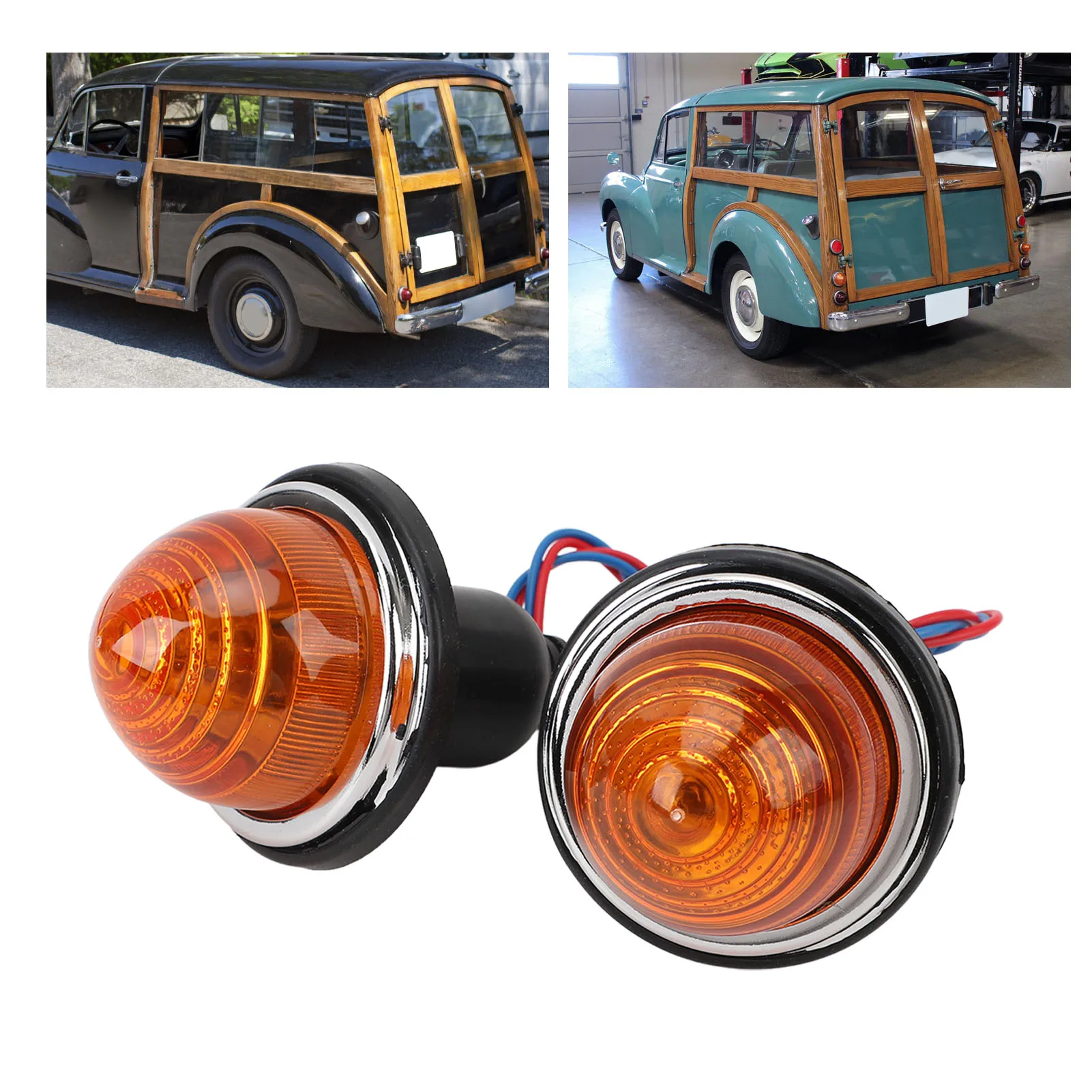 2 Pz 72Mm Luce Di Stop Freno Posteriore Lpb630 Dc12V Sostituzione Fanale Posteriore Per Classic Mini Morris Minor Traveller Come Lucas L594