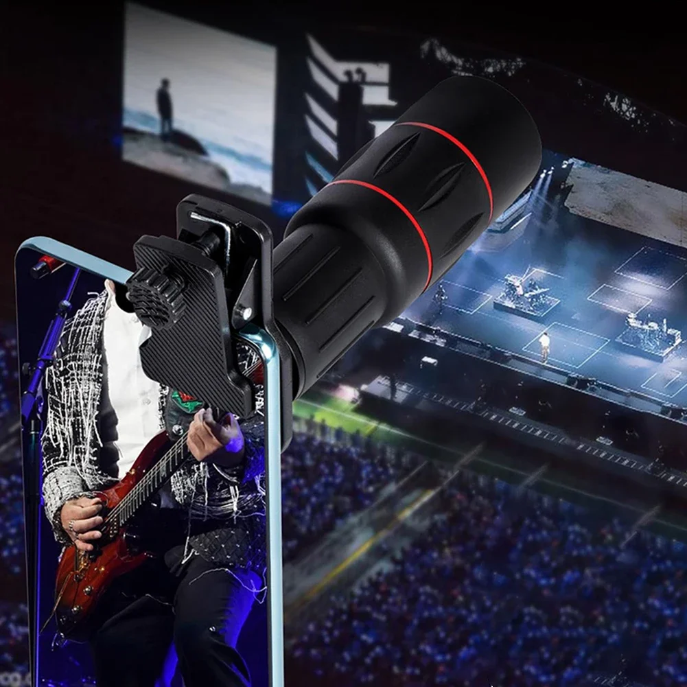 18X Telephoto Phone Lens with Tripod Universal External Zoom Camera Lens Long Focus Telephoto Lens for Picture Video Taking