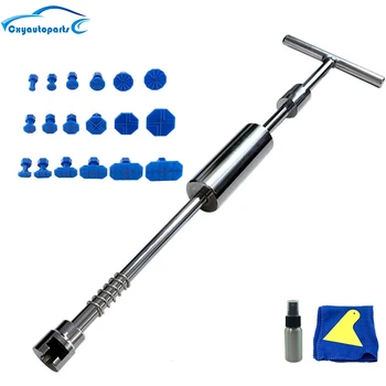 Extracteur de Dent de carrosserie de voiture, outils de débosselage, marteau inversé en métal, ventouse, extracteur de réparation sans peinture, outils de Garage