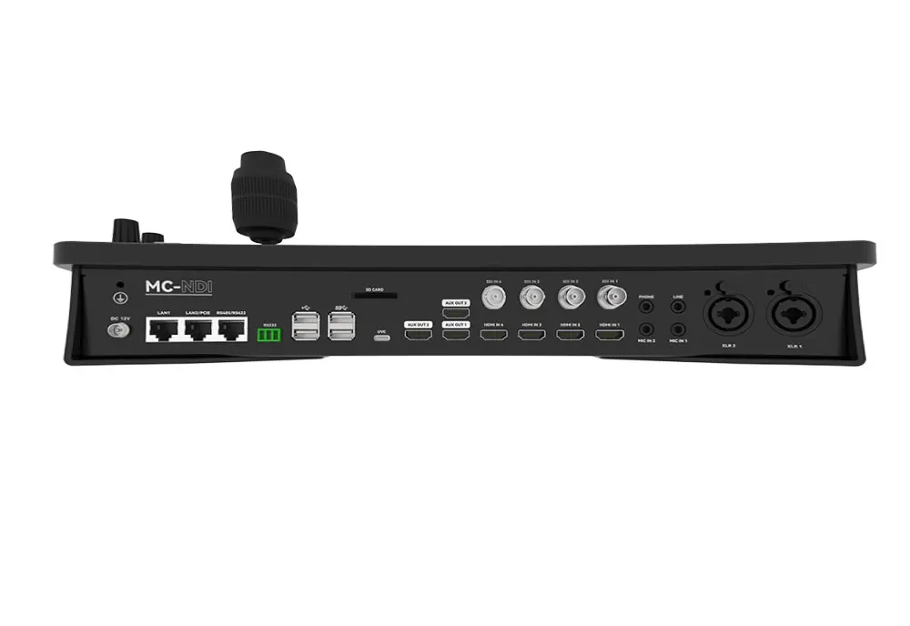 Sprolink MC-NDI 8채널 NDI 비디오 스위처 10.1인치 터치스크린 PTZ 조이스틱 카메라 컨트롤러 8개 HDMI / SDI / NDI 입력