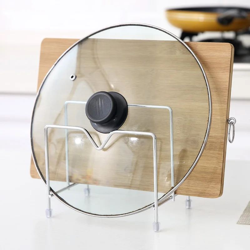 Stainless Steel Kitchen Drainer Knife Rack Shelf Chopping Cutting Board Holder Pot Lid Stand Plates Storage Organizer ZM811