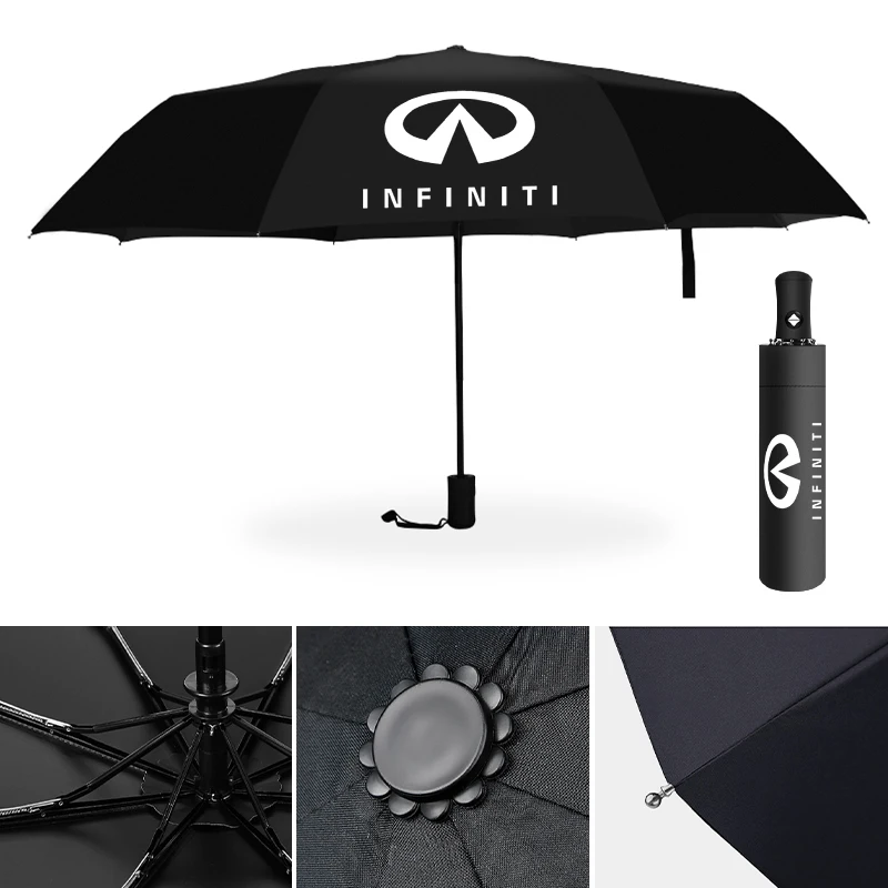 Car Logo Umbrella Windproof Automatic For Infiniti FX35 Q35 G35 QX50 QX80 Q70 QX70 FX37 Q30 Q50 QX56 QX55 M35 FX37 QX4 QX60 FX50 M37