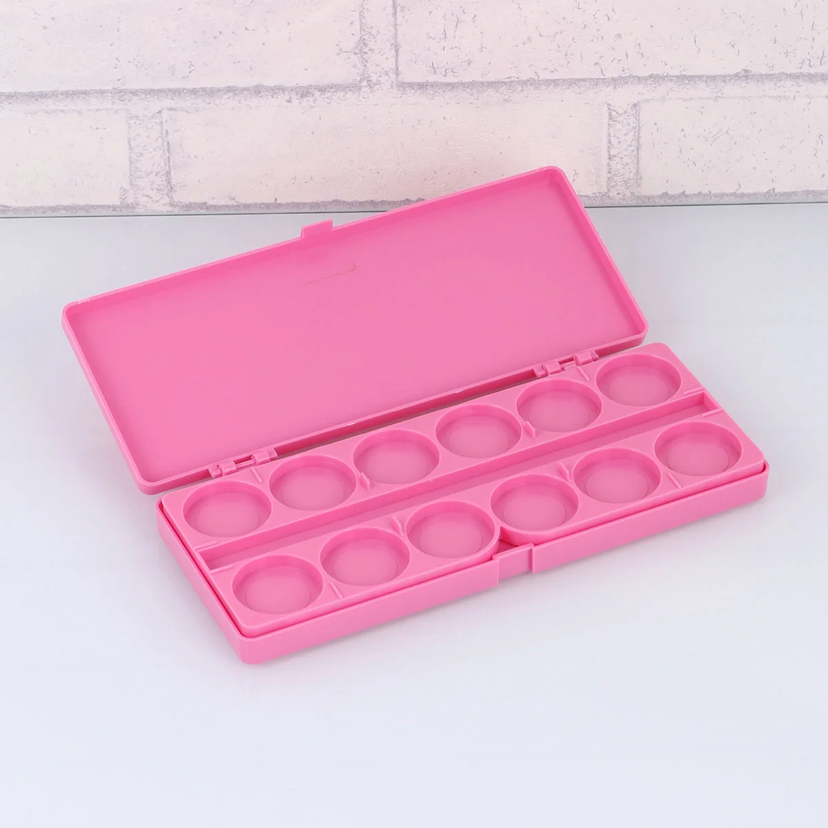 Foldable 24 Wells Paint Box Plastic Palette Painting Tray Sealing Moisturizing Color Pallet Watercolor Supplies