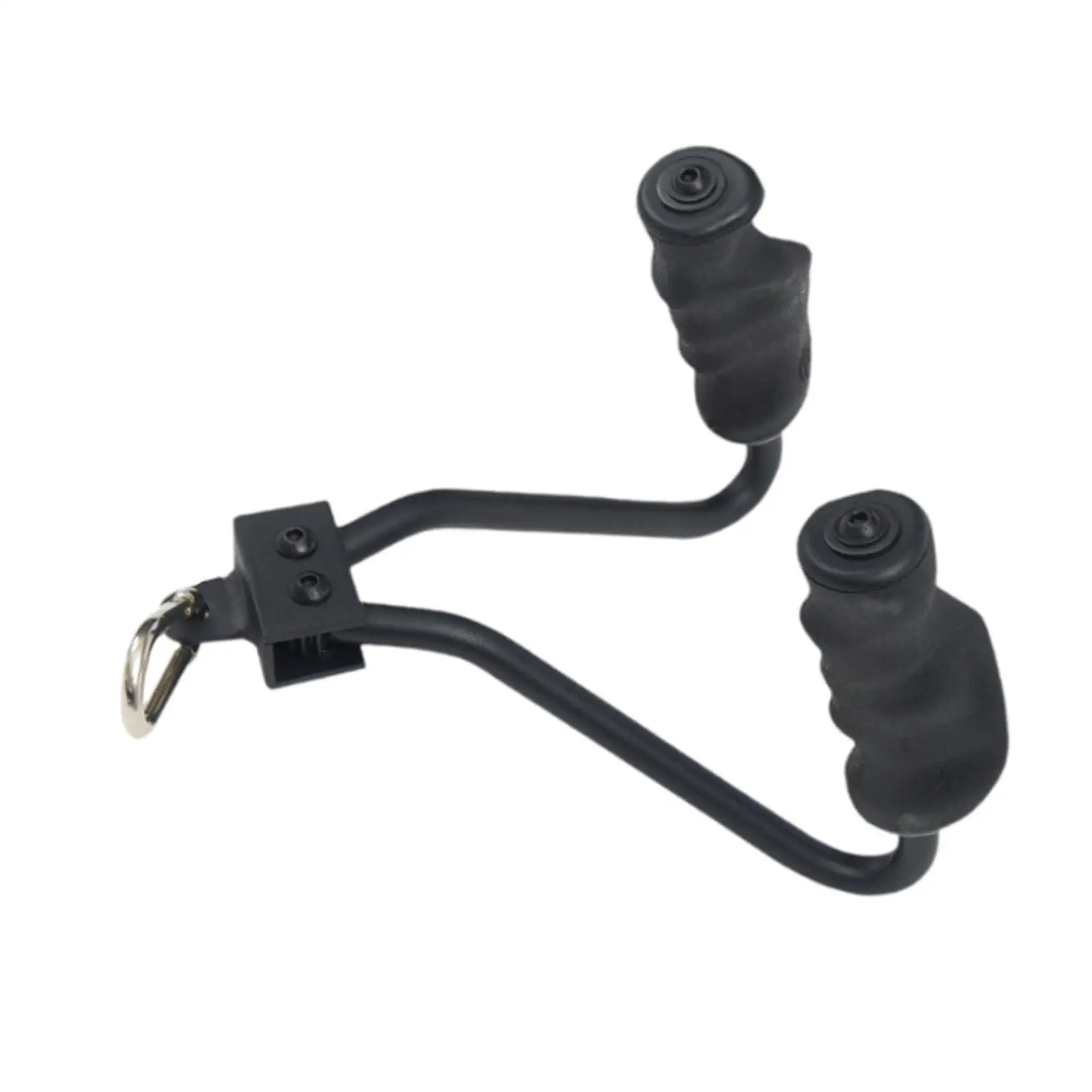 Double Row Handle Cable Attachment Fitness Equipment V Bar Grip for Women Men Home Gym Tricep Muscle Building Bicep Curl