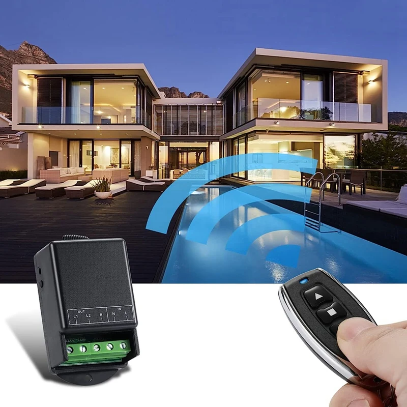 Relay Radio Frequency Switch Parts AC100-240V 10A For Home Instruments, Water Pump, Lighting