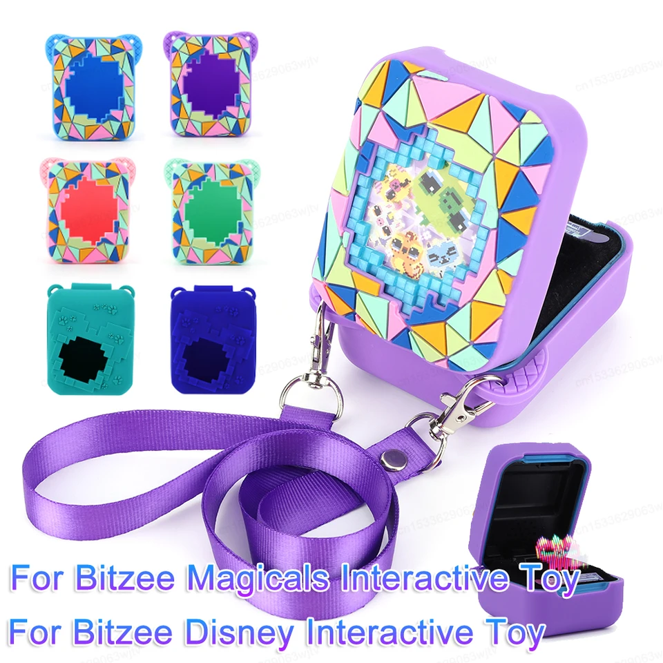 Junerain Custodia in silicone for animale domestico digitale giocattolo interattivo Bitzee e custodia, custodia protettiva in pelle for accessori for animali domestici elettronici virtuali B