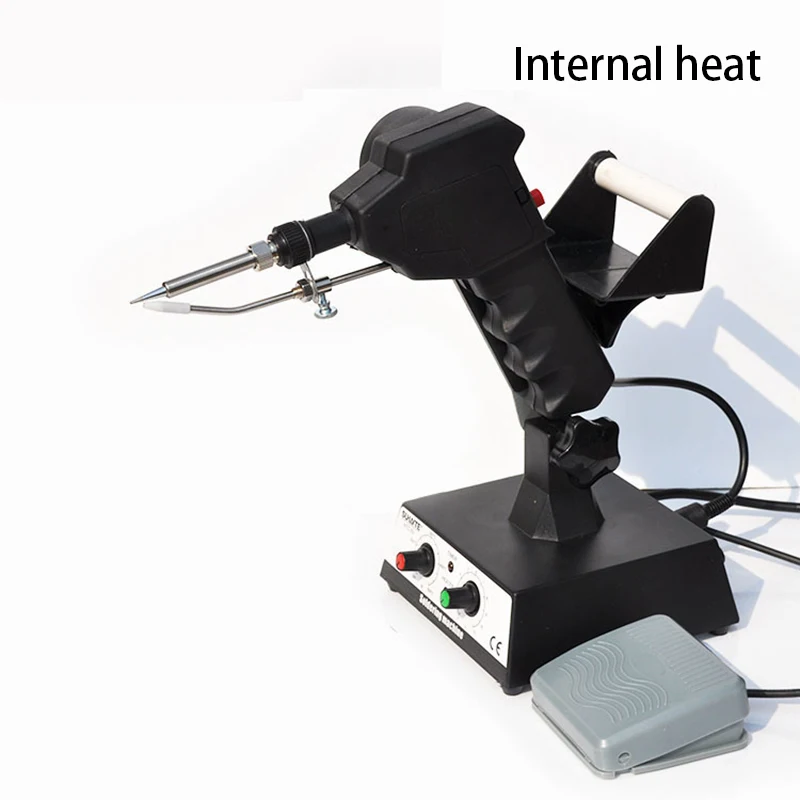 80W Adjustable constant temperature electric soldering iron foot pedal automatic soldering station spot welding machine