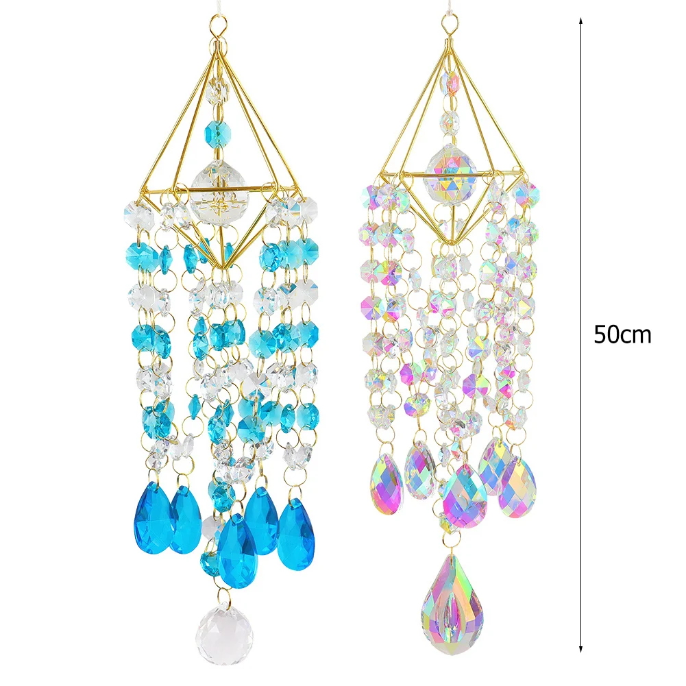 Suncatcher Crystal Pendant Window Ornament Crystal Wind Chimes Home Garden Decoration
