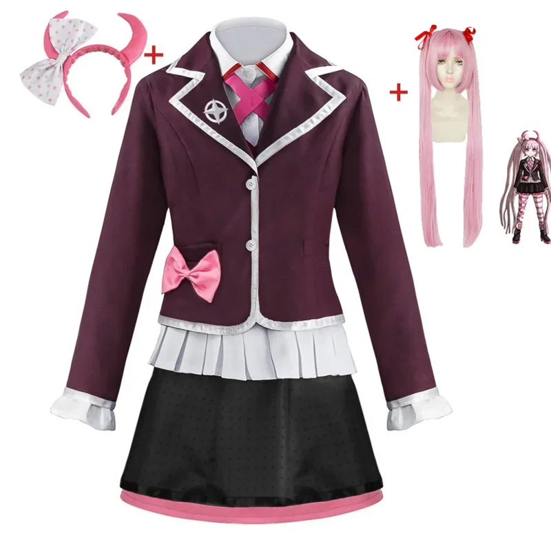

Costume Utsugi Kotoko Cosplay JK Uniform Wigs Headwear Cosplay Halloween Woman Party Clothes School Outfits