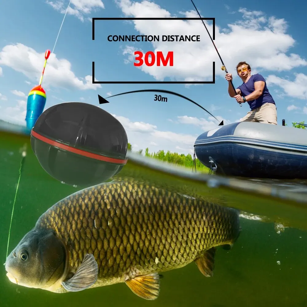 2024 Nieuwe Slimme Fish Finder Onderwater Draadloze Fish Finder Mobiele Telefoon Bluetooth Smart Vision Hd Sonar Fish Finder Vissen