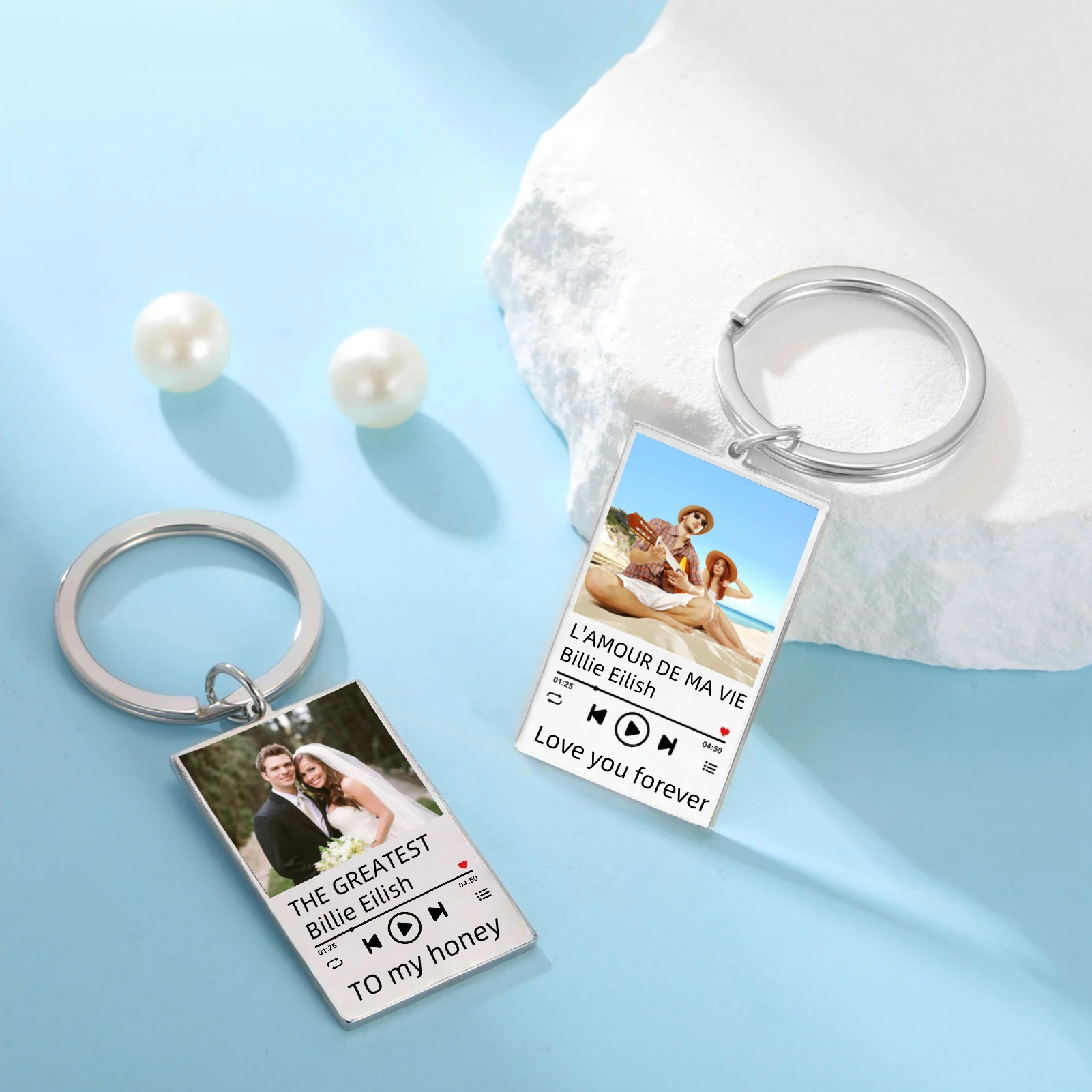 Song Keychain Personalised Album Keyring Music Boyfriend