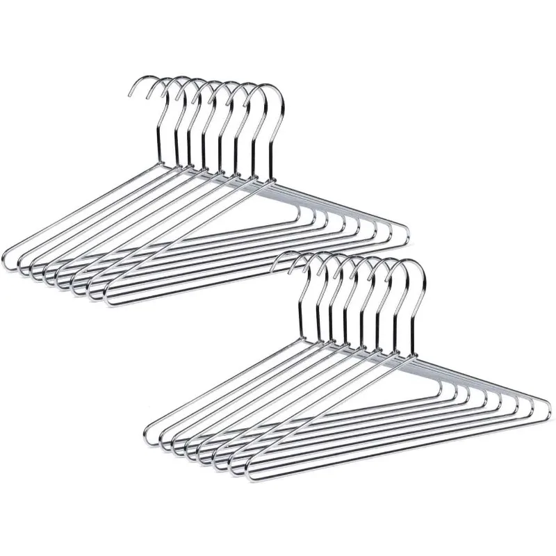 Heavy Duty Metal Suit Hanger Coat Hangers with Polished Chrome (Suit Coat Hanger)