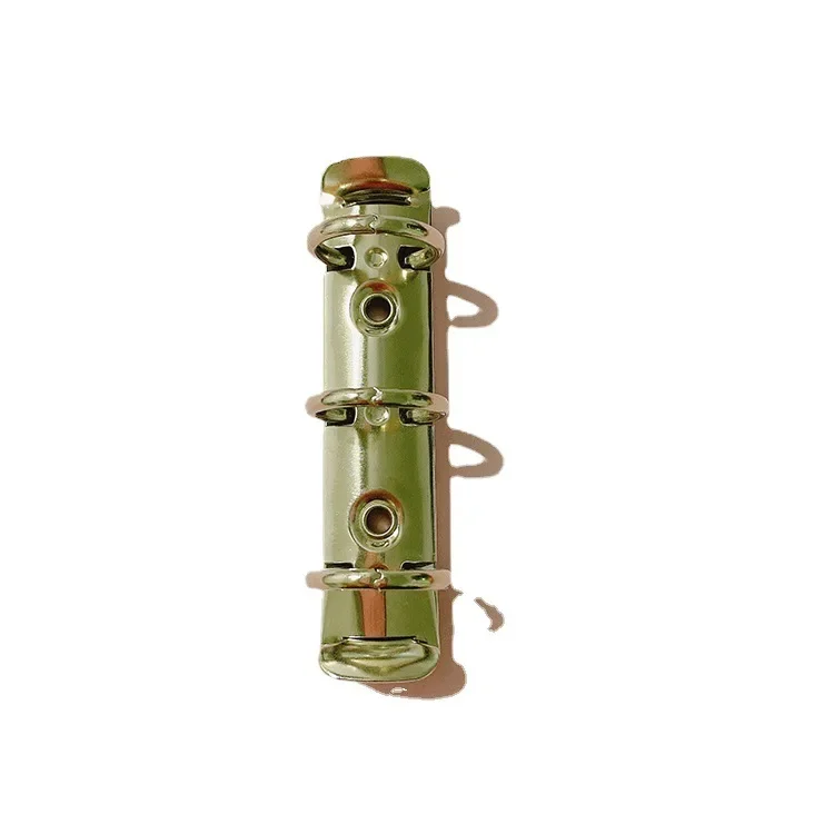 Stationery Binding Clip Elastic O-shaped Adjustable Iron Mini Loose Leaf 3-hole Metal Rings binder clips metal clamp clips