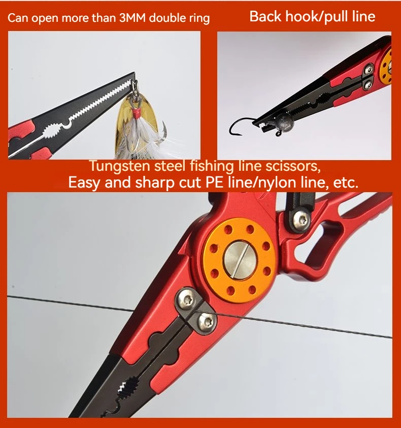 High Precision Multifunctional Fish Controller Set Hook Removal Fish Lifting Cutting Line Fishing Pliers Set Fishing Tools