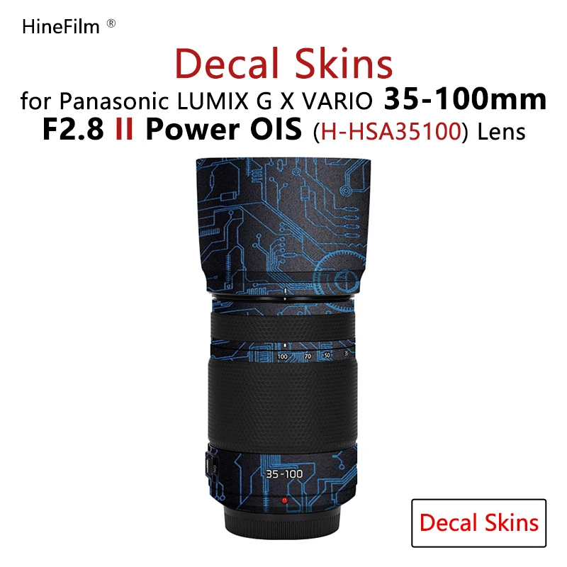 Lumix 35-100 F2.8 Ii Lens Decal Skin Per Panasonic Lumix G X Vario 35-100Mm F/2.8 Ii Power Ois Lens Protector Coat Wrap Cover