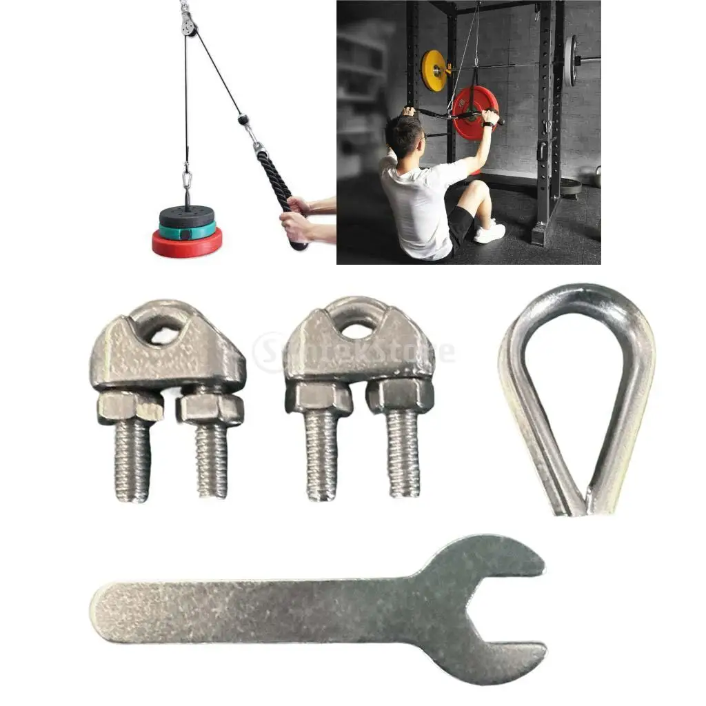 Gym Pulley Machine Cable Ball Stopper Fixing Kit Weight Cable Machine Clothesline Pulley Kit Gym Equipment Parts for Workout gym accessories,fitness cable pulley,fitness pulley cable,fitness pulley