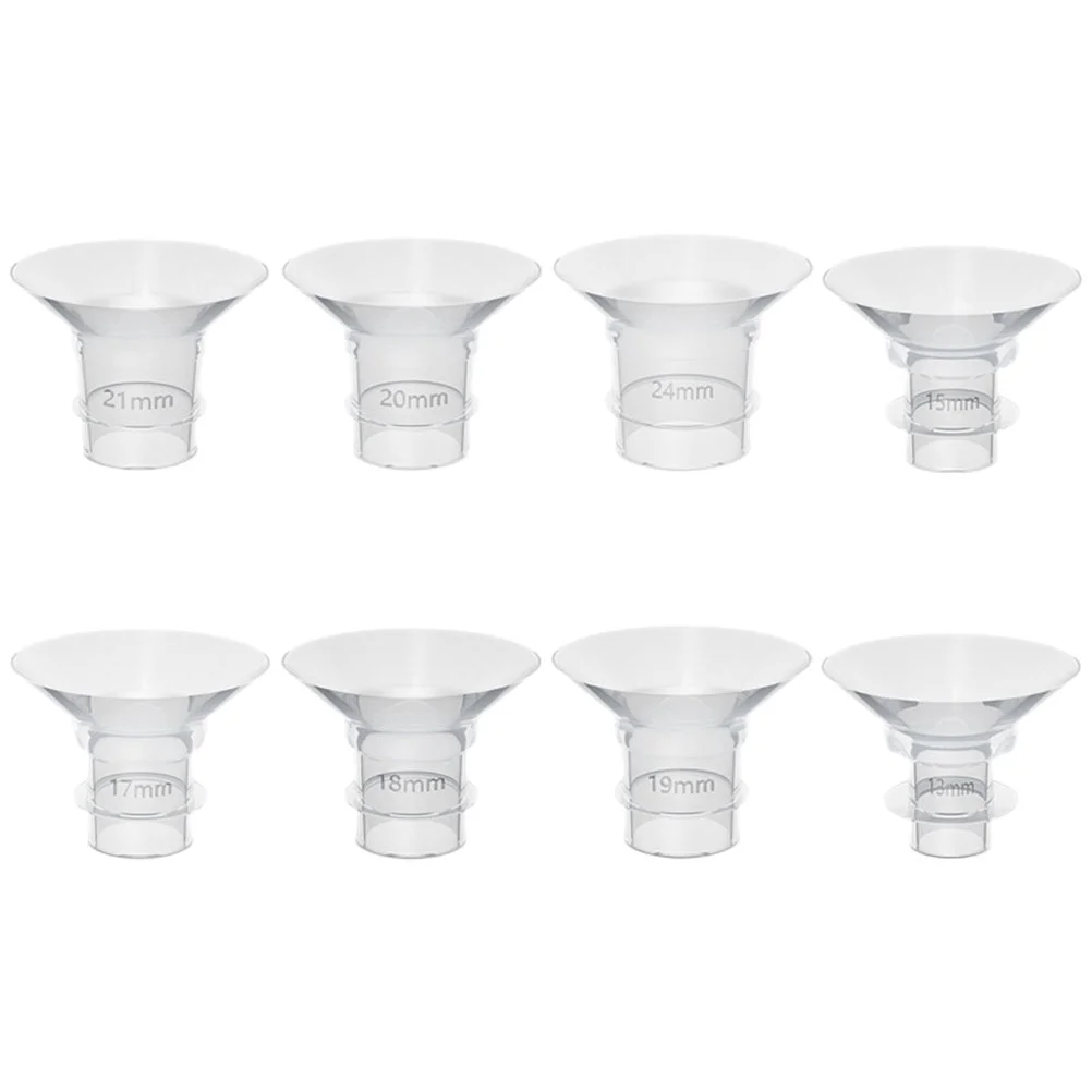 

8 Pcs Mom Cozy Flange Inserts Breast Pumps 17mm 15mm 13mm Parts for Trumpet 20mm 21mm Electric