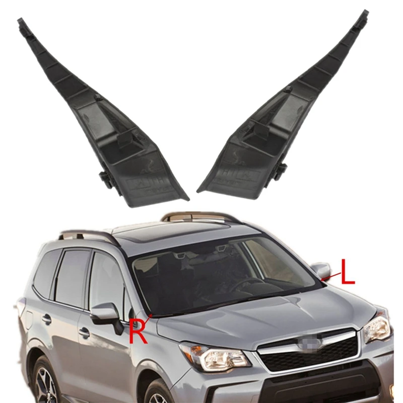 2pcs Front Windshield Wiper Cowl Trim Water Deflector Plate Neck Trim
