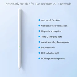Enhanced Stylus Pen with Bluetooth (Button Pencil)