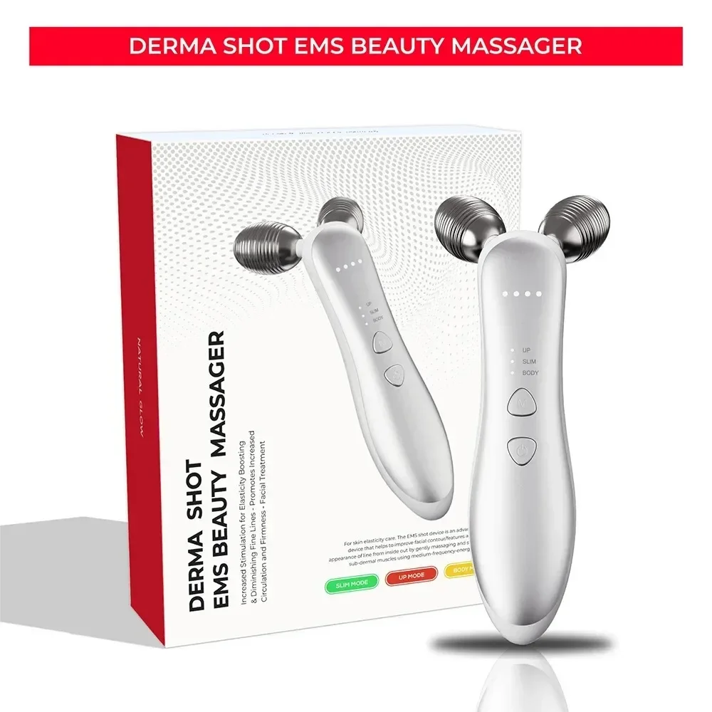 Electric Facial Micro-current Beauty Instrument Face Lift Roller Massager Skin Tighten Thin Double Chin Massage Beauty Devices