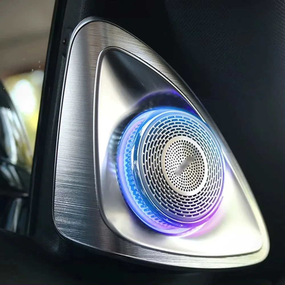 메르세데스 벤츠 W223 S400 450L S 클래스용 4D 회전 글로우 트위터, 64색 앰비언트 라이트 LED 액세서리 포함 차량용 스피커