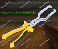 Fuel Line Clip Pipe Plier Disconnect Removal Tool Car Hose Clamp Plier Car Angled Clip Plier Tube Bundle Removal Repair 1