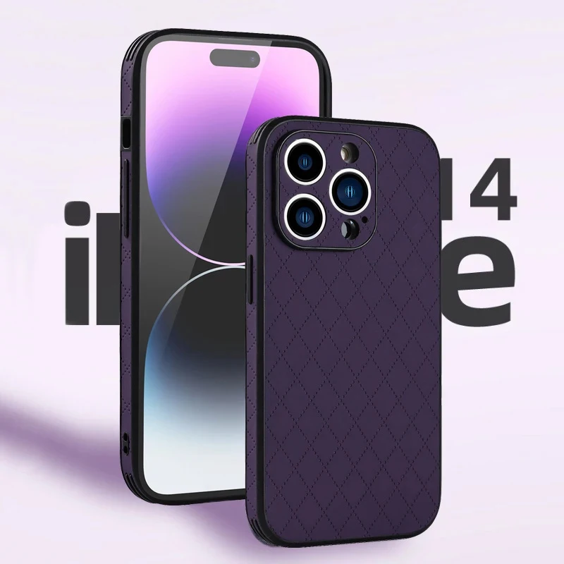 

Phone Case for iPhone Shockproof Cover, Luxury Rhombic iPhone 14, 13, 12 Mini, 11 Pro Max, X, XR, XS Max, SE, 7, 8 Plus, 2024