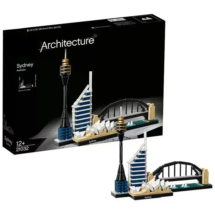 

Модель 21032 года, Классическая архитектура Париж, Дубай, Лондон, Сидней, Чикаго, набор блоков, Детская модель, игрушка в подарок