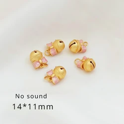 Elegant Copper Drip Oil Bell Pendant Set - Handmade Jewelry Accessories (5 - alluvial gold)
