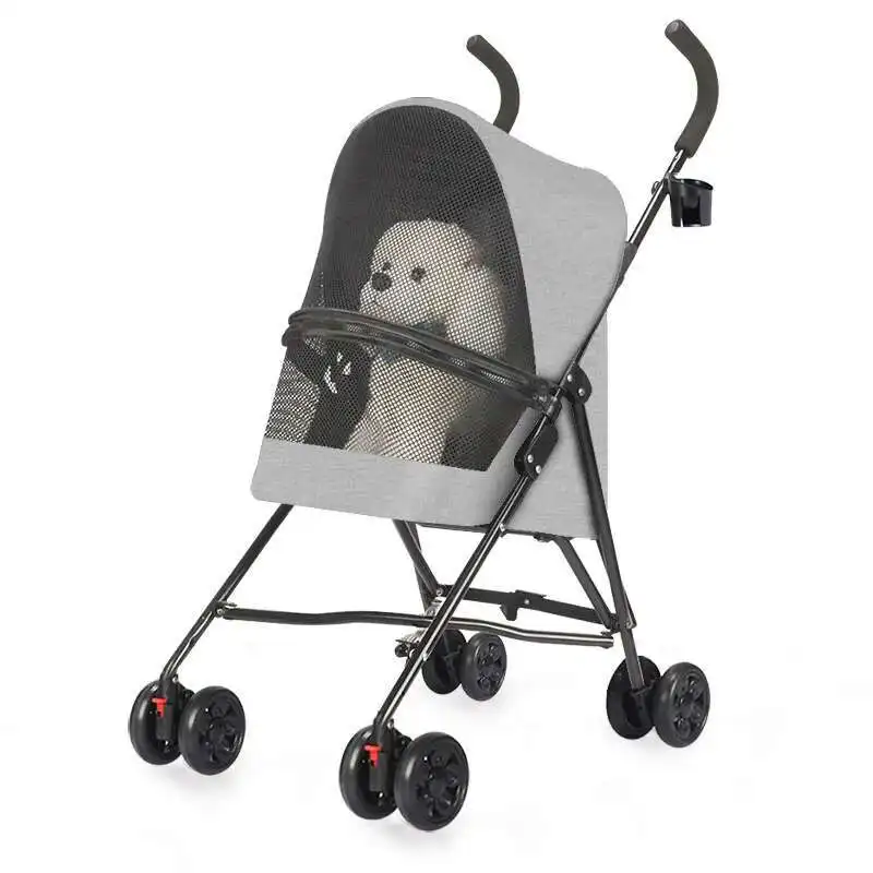 Pet Cart, Cat Dog Cart, Cat Dog Teddy Small Foldable and Lightweight for Going Out