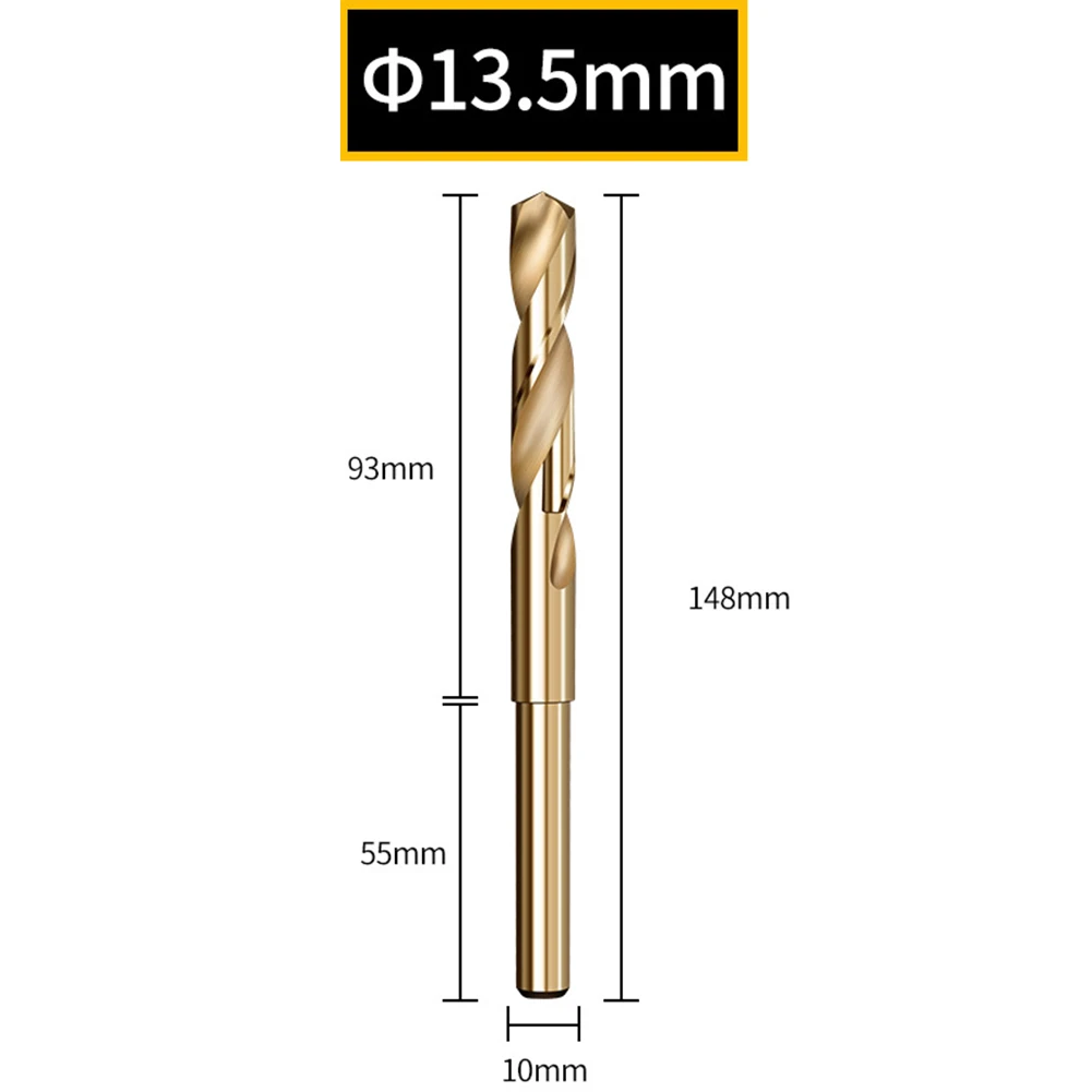 Cobalt HSS Drill Bit Set For for Blacksmiths Features Reduced Shank Design For for Compatibility with Standard Chucks