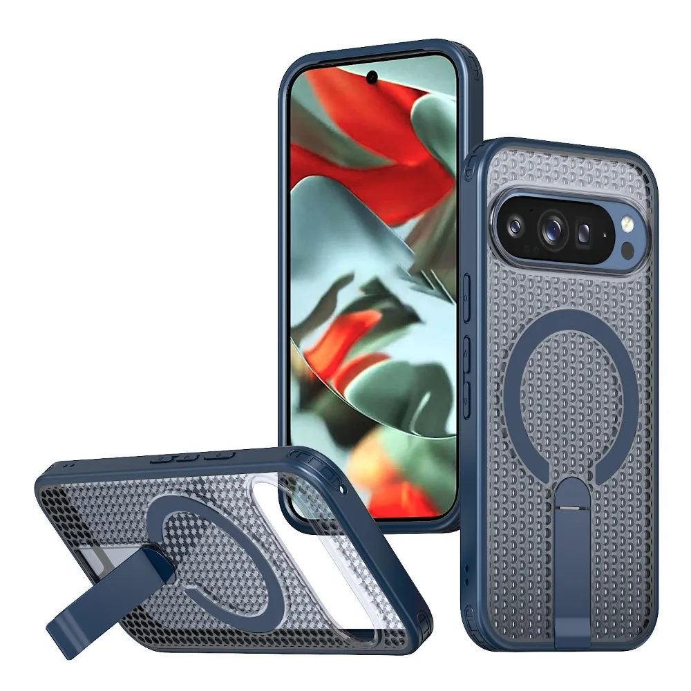 Magnetic Cooling Shockproof Phone Case with Mesh Ventilation and Wireless Charging Compatibility