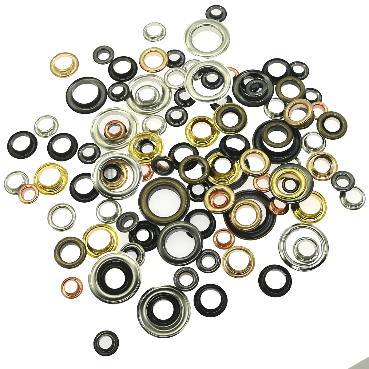 Eyelet Grommet Ring 30sets/pack(Outer diameter)22mm (internal)14mm (high)4.5mm metal grommets gold Blank holder eyelet 12mm eyelet