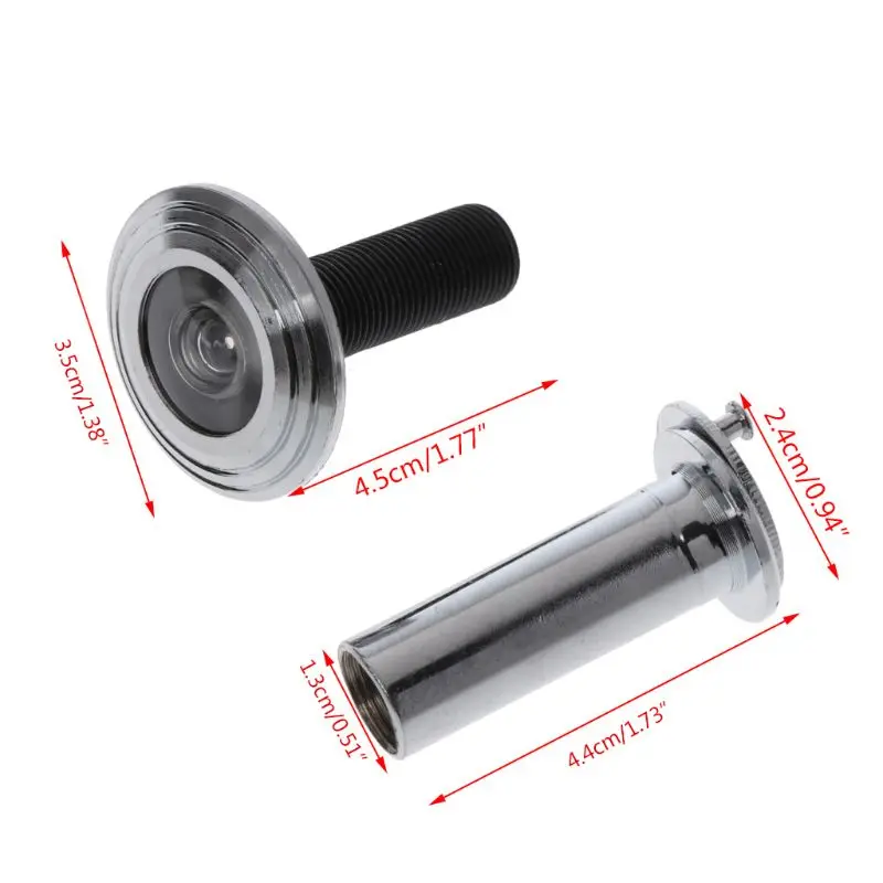 LXAF Security Door Viewer Stainless Steel Peephole for Front Door with Privacy Cover for Thickness 50-70mm/1.97-2.75''