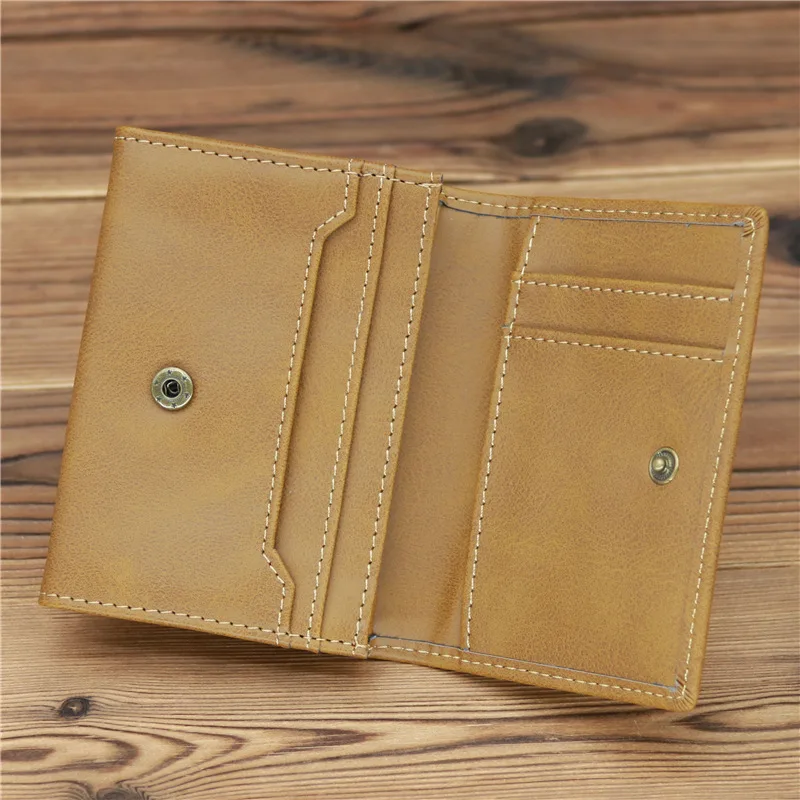 

New Arrival Vintage Card Holder Wallet for Men Anti-theft ID Credit Card Holder Wallet Money Bag Case Mini Purse For Male