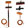 Solar Panel Cleaning 16FT Aluminum Pole Water Fed Brush with Swivel Squeegee Washer for Window Cleaning (4.8M) 1