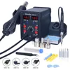Silverflo 8586D Soldering Station 2 IN 1 Hot Air Gun Solder Station with 2 Digital display,10-Minute Sleep Mode for SMD Rework 1