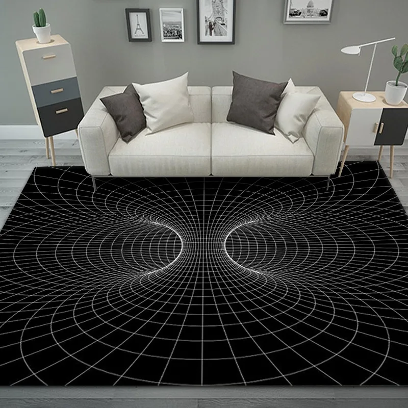 3D Vortex Illusion Carpets Entrance Door Floor Mats Non-slip Rugs Home Decor