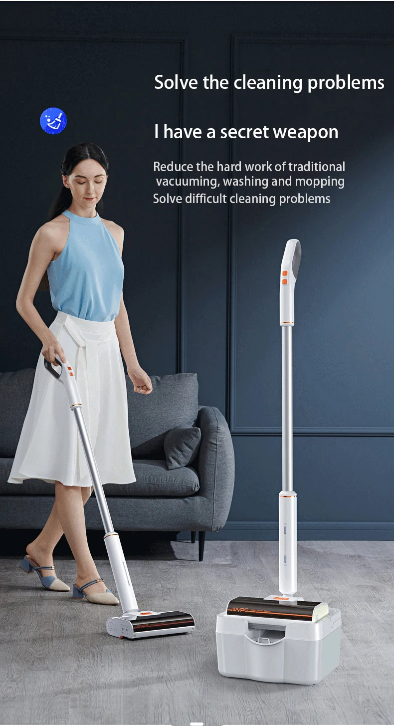 Description Picture 5 of itemWireless Electric Floor Cleaner Handheld Wiper Washers Wet Mopping Robot  Mop Machine