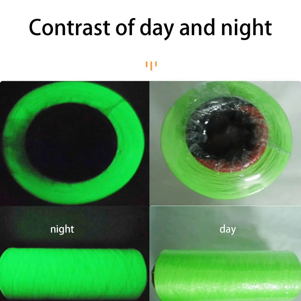 Glow in the dark Tape Yarn Green