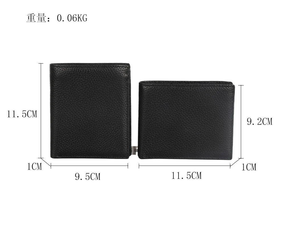 Wallet for Men Slim Genuine Leather Small Thin Men's Wallet Credit Card Holder Slots Short Bifold Horizontal and Vertical Wallet