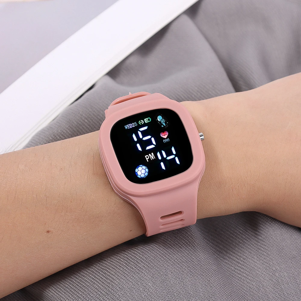 Fashion Sports Watch For Boys Girls Led Digital Kids Watches Children's Waterproof Silicone Watch Unisex WristWatch reloj nino 4