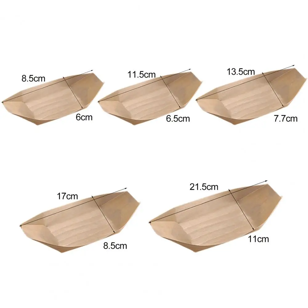 Compact Proper Size Dessert Salad Appetizer Food Serving Plate Disposable Burr-free Sushi Serving Tray Kitchen Supplies