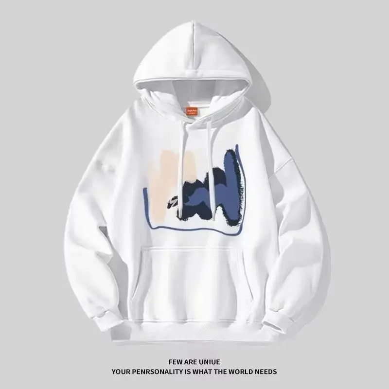 thumbnail image 1 of Nueva sudadera con capucha informal de moda para primavera y otoño para hombres y mujeres, sudadera con capucha con estampado simple, suelto y transpirable, ropa k pop, 1 of 4