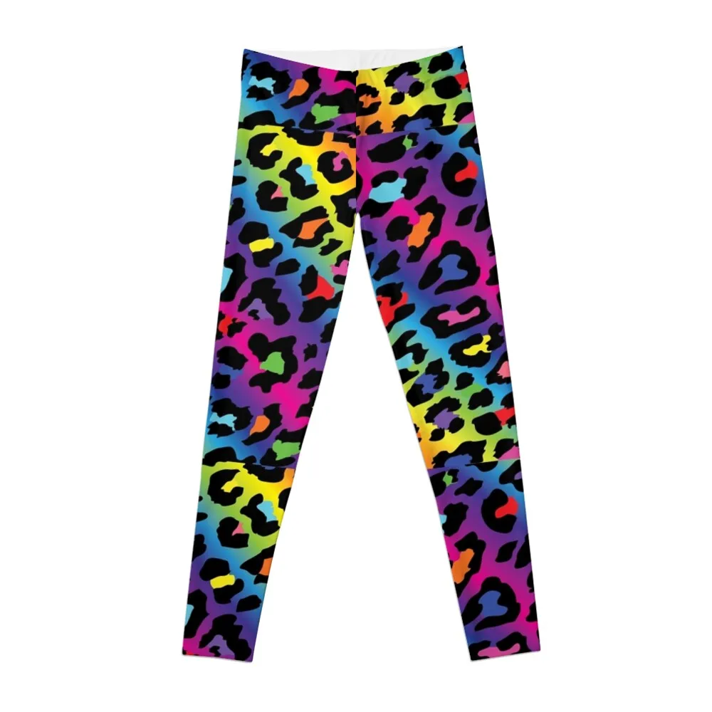 

Rainbow Leopard Print Leggings Yoga wear Sweatpants for women sport set women